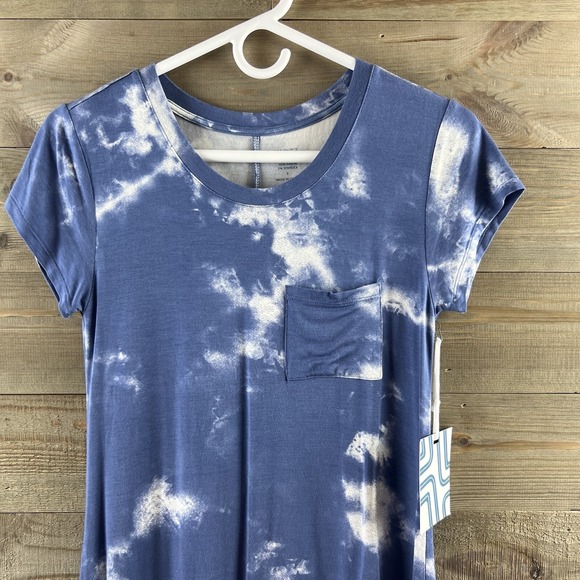 Market & Spruce Womens Dress Short Sleeve Tshirt Tie Dye Cloud Size Small - Picture 2 of 6